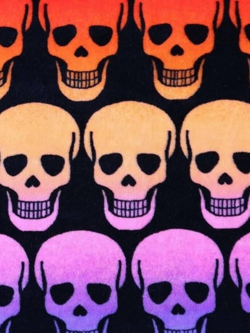 Betsey Johnson Skull Ombre Throw